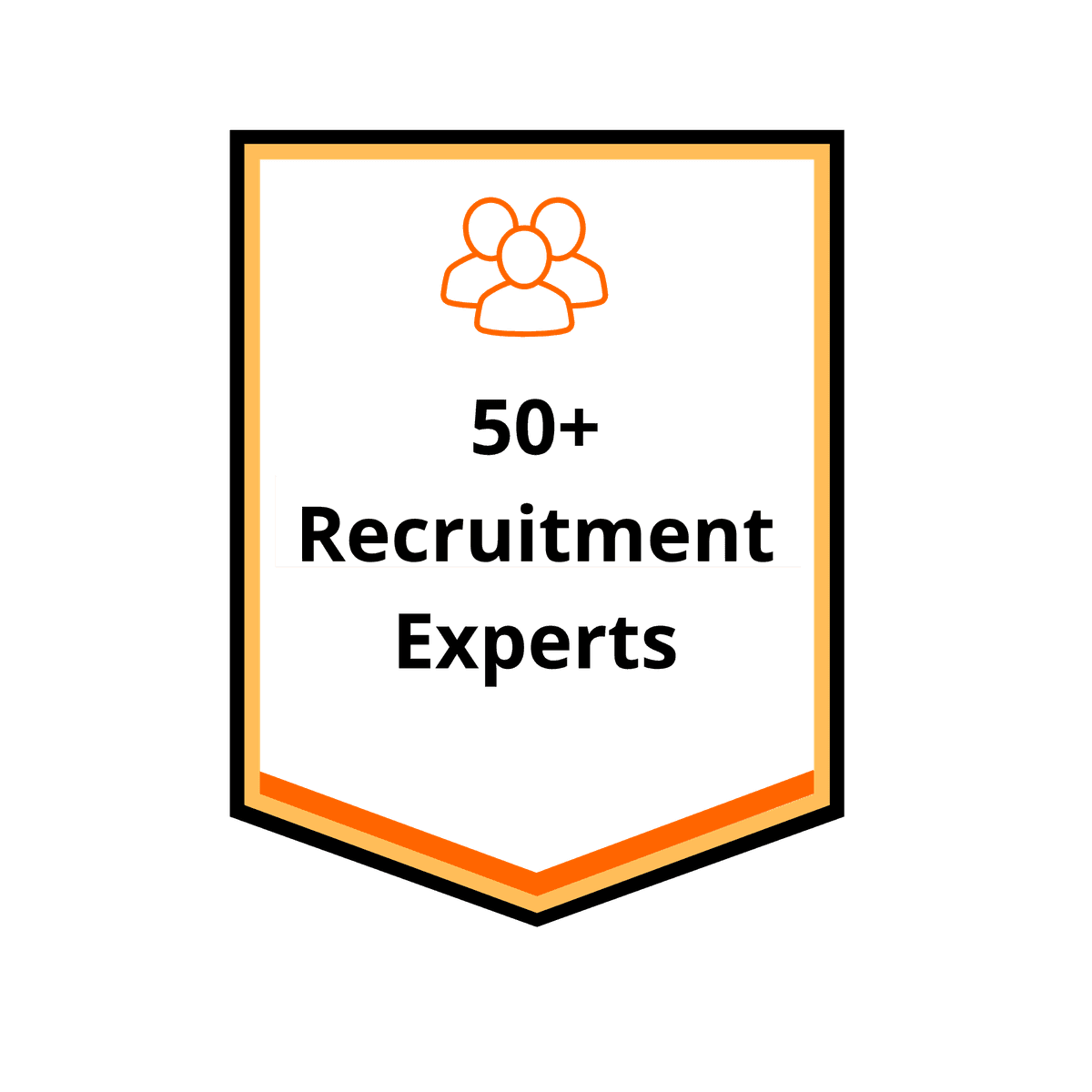50+ Recruitment Experts badge