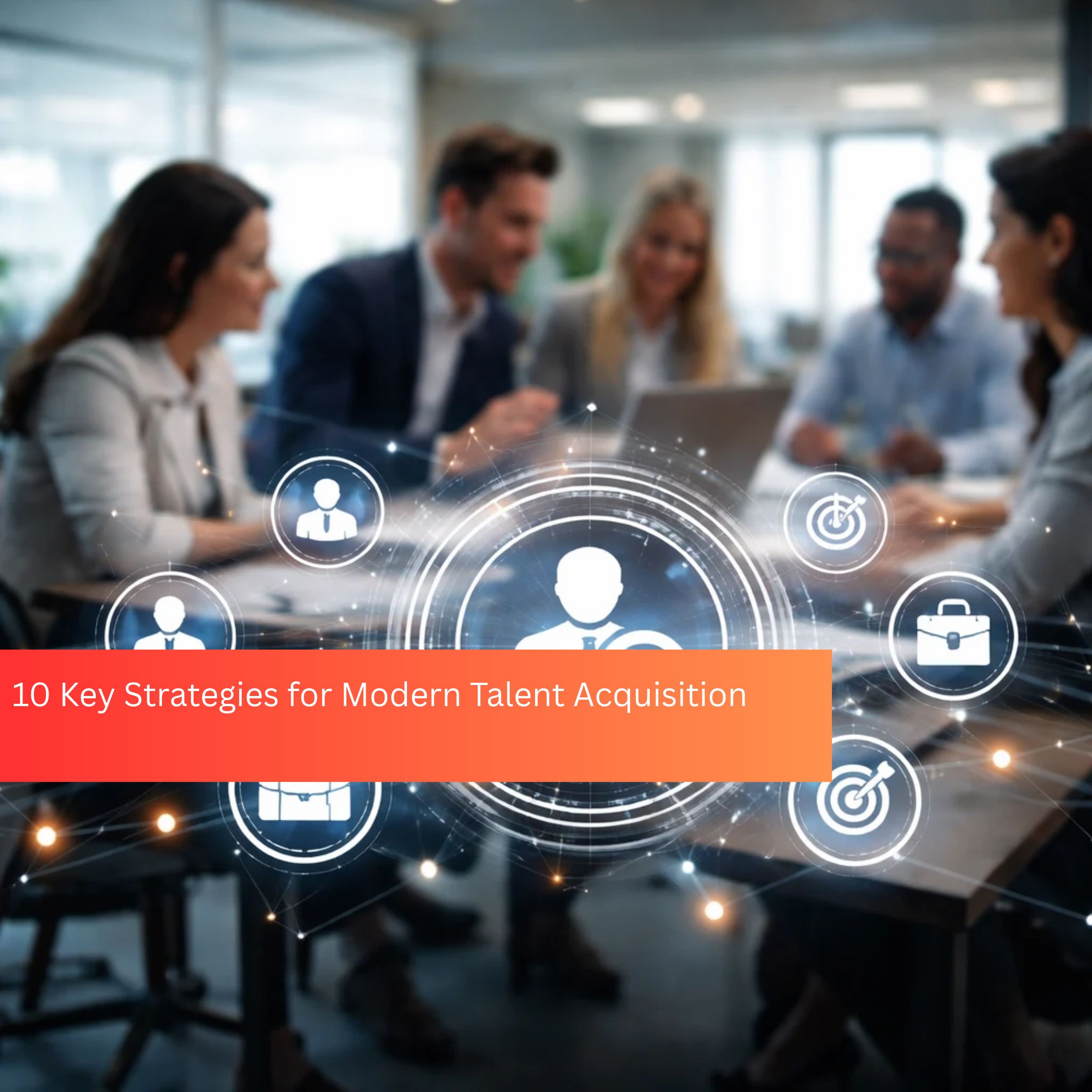 Team collaborating on modern talent acquisition strategies